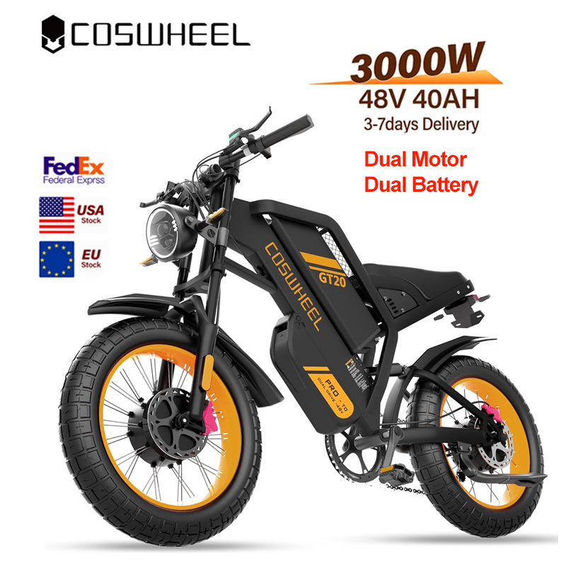 Motorcycle Gear Online - Coswheel Yetişkinler İçin Elektrikli Bisiklet 3000W