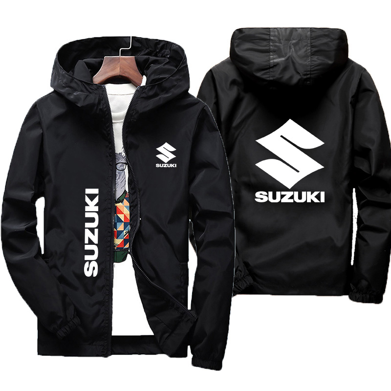 Gearx Motorcycle Jacket - 2026 Suzuki Motosiklet Sürüş Kapüşonlu Ceketi