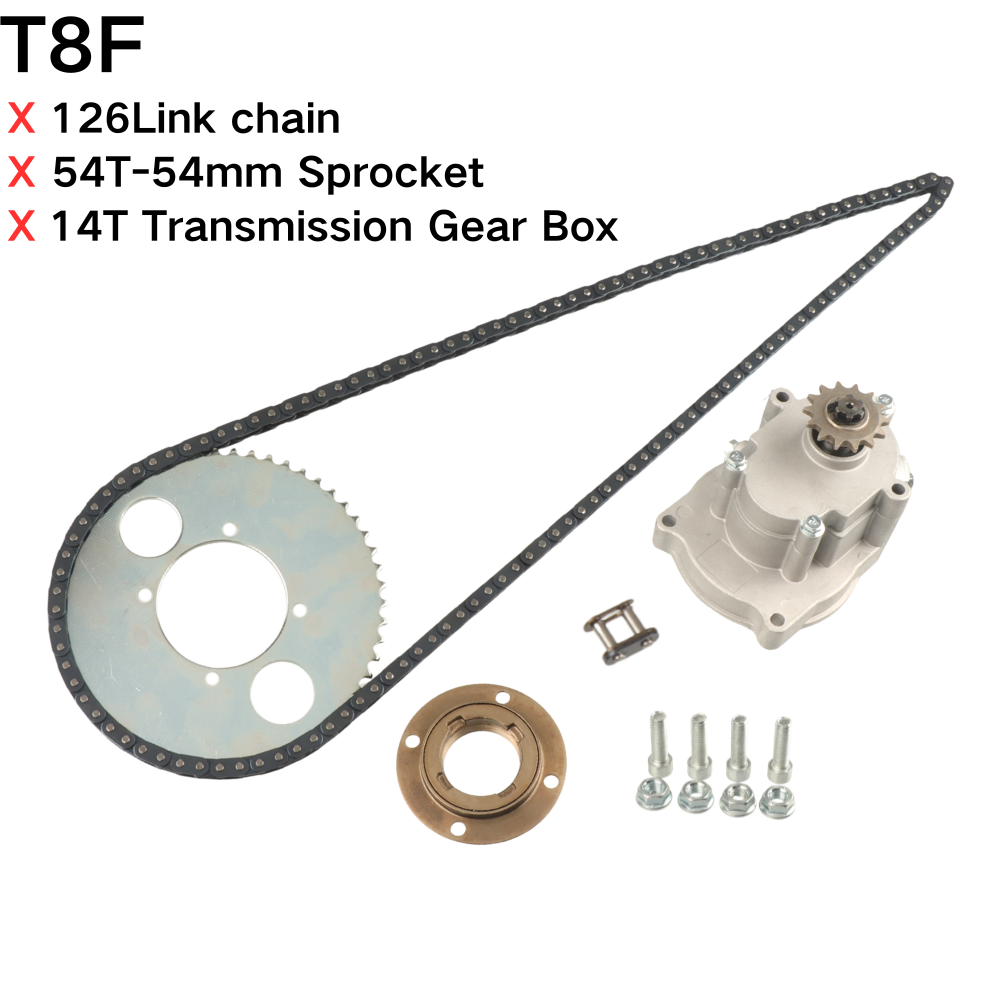 Motorcycle Gear Bundle - T8F 44T/54T 4 Cıvatalı Arka Dişli